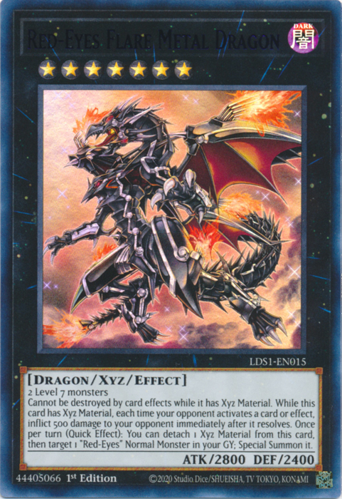 Red-Eyes Flare Metal Dragon (Purple) [LDS1-EN015] Ultra Rare | Card Merchant Takapuna