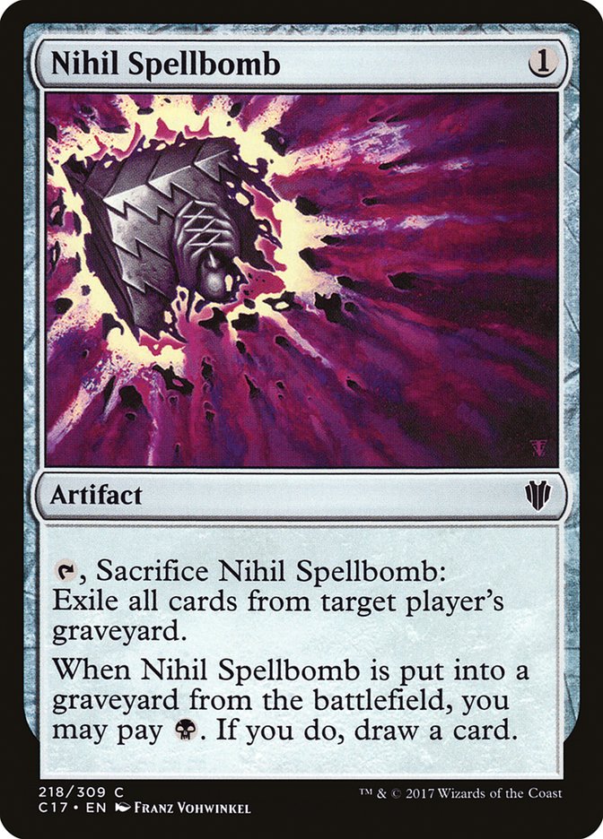 Nihil Spellbomb [Commander 2017] | Card Merchant Takapuna