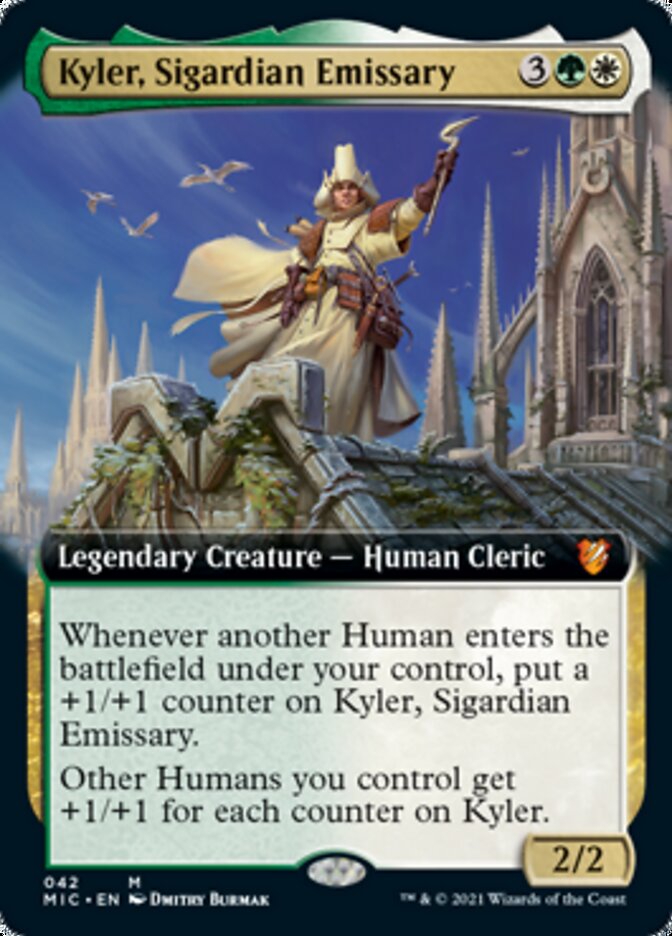 Kyler, Sigardian Emissary (Extended Art) [Innistrad: Midnight Hunt Commander] | Card Merchant Takapuna