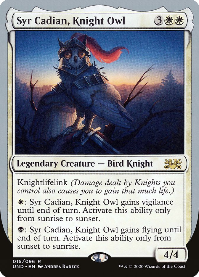 Syr Cadian, Knight Owl [Unsanctioned] | Card Merchant Takapuna