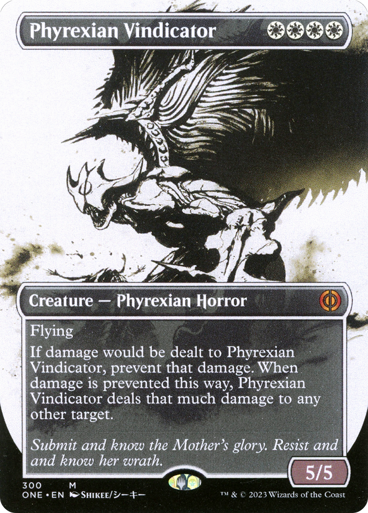 Phyrexian Vindicator (Borderless Ichor) [Phyrexia: All Will Be One] | Card Merchant Takapuna