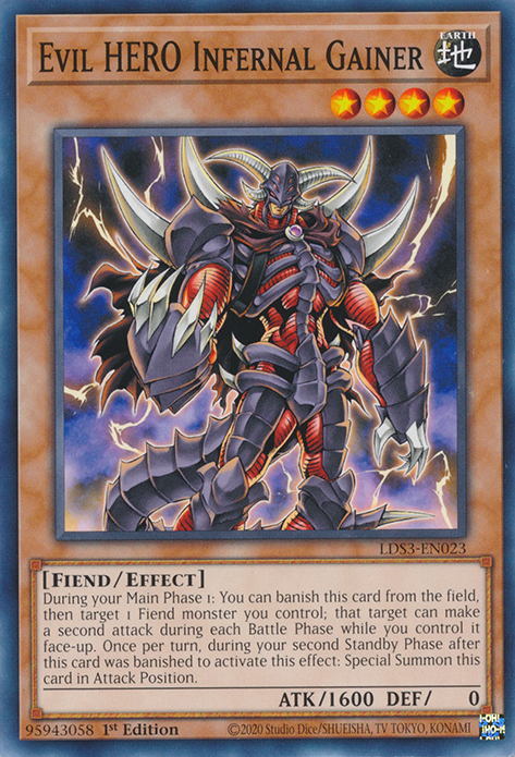 Evil HERO Infernal Gainer [LDS3-EN023] Common | Card Merchant Takapuna