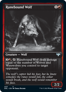 Runebound Wolf [Innistrad: Double Feature] | Card Merchant Takapuna