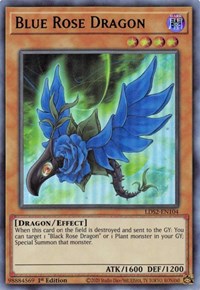 Blue Rose Dragon (Green) [LDS2-EN104] Ultra Rare | Card Merchant Takapuna