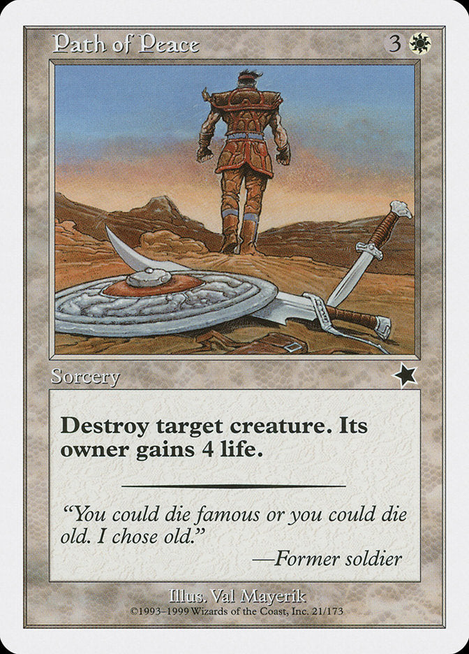 Path of Peace [Starter 1999] | Card Merchant Takapuna