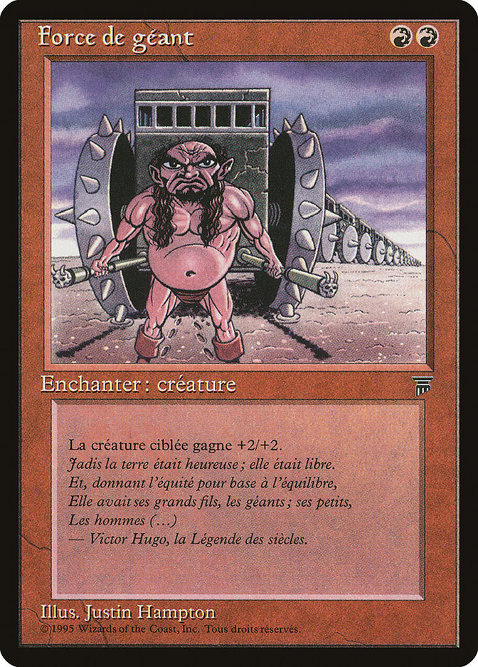 Giant Strength (French) - "Force de geant" [Renaissance] | Card Merchant Takapuna