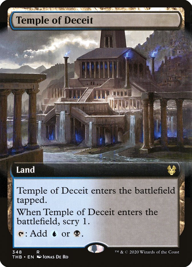 Temple of Deceit (Extended Art) [Theros Beyond Death] | Card Merchant Takapuna