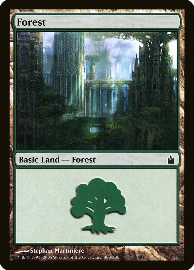 Forest (303) [Ravnica: City of Guilds] | Card Merchant Takapuna