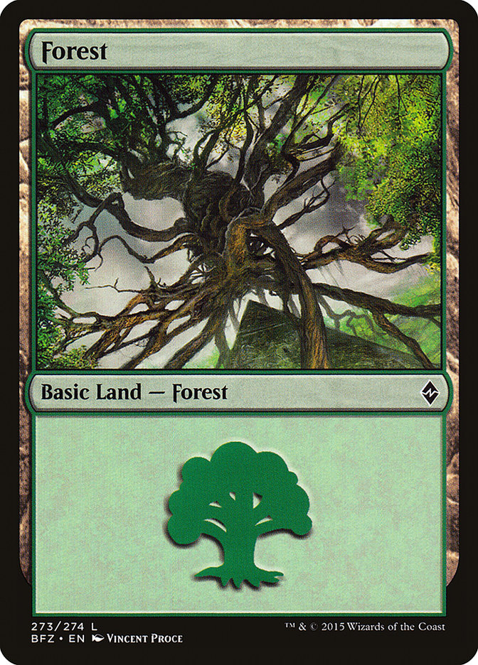 Forest (273) [Battle for Zendikar] | Card Merchant Takapuna