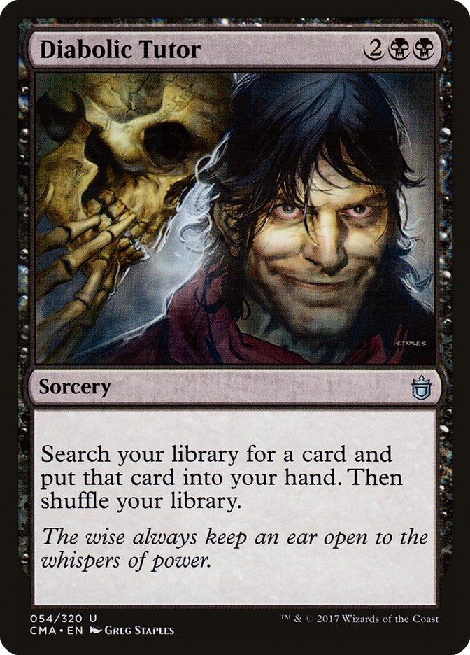 Diabolic Tutor [Commander Anthology] | Card Merchant Takapuna