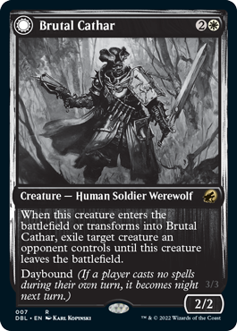 Brutal Cathar // Moonrage Brute [Innistrad: Double Feature] | Card Merchant Takapuna