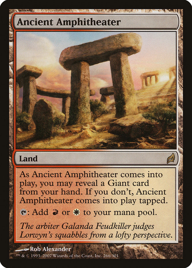 Ancient Amphitheater [Lorwyn] | Card Merchant Takapuna