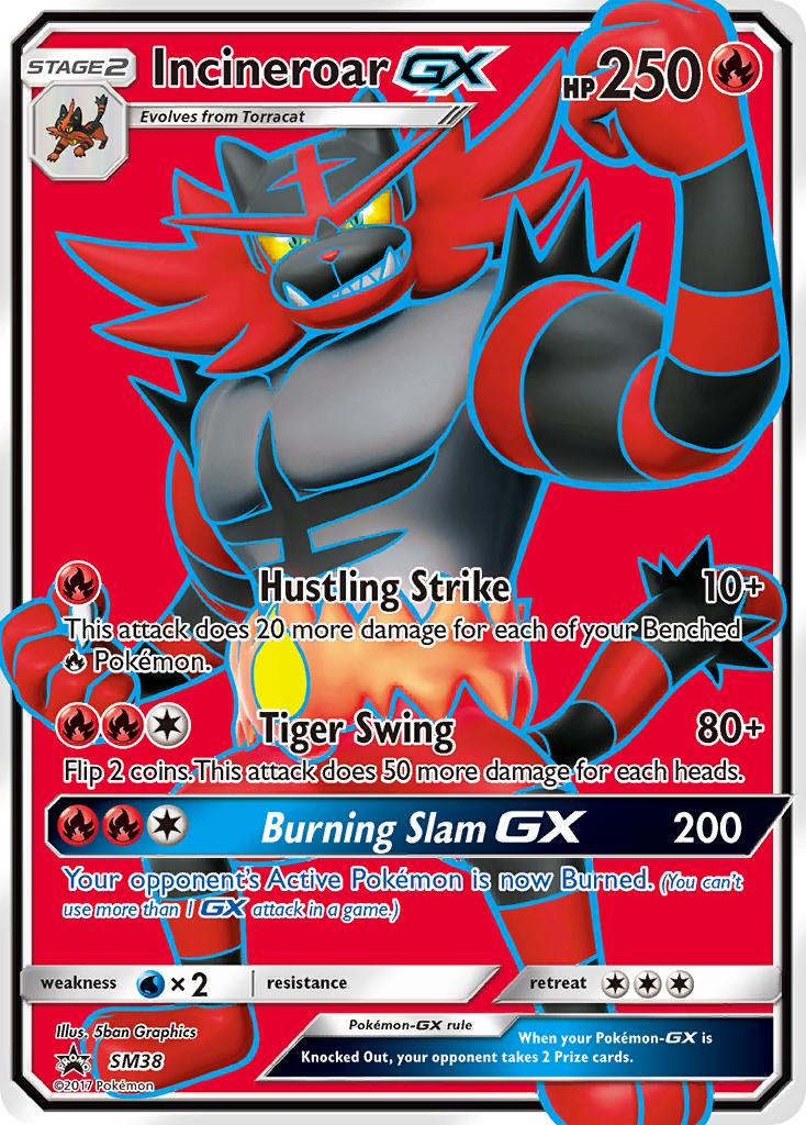 Incineroar GX (SM38) [Sun & Moon: Black Star Promos] | Card Merchant Takapuna