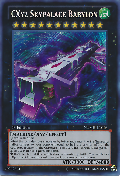 CXyz Skypalace Babylon [NUMH-EN046] Secret Rare | Card Merchant Takapuna