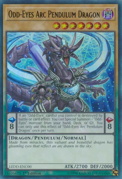 Odd-Eyes Arc Pendulum Dragon [LEDD-ENC00] Ultra Rare | Card Merchant Takapuna