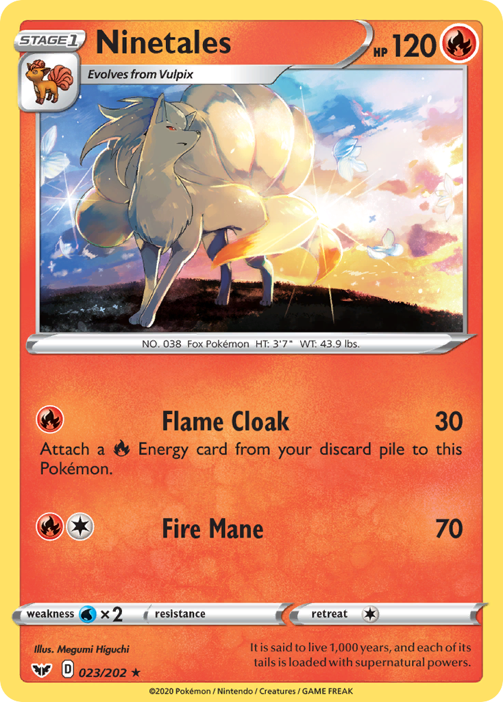 Ninetales (023/202) [Sword & Shield: Base Set] | Card Merchant Takapuna