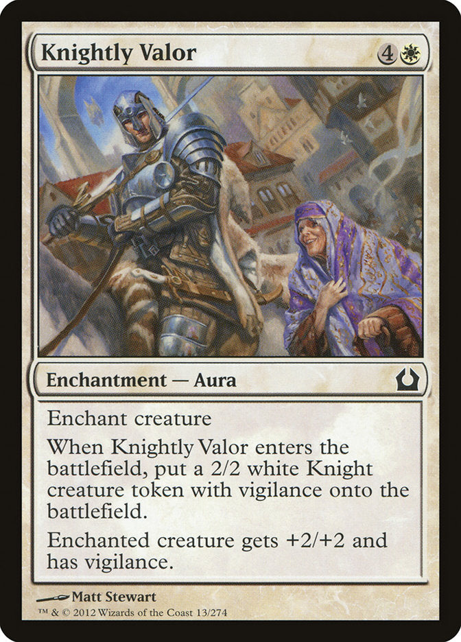 Knightly Valor [Return to Ravnica] | Card Merchant Takapuna