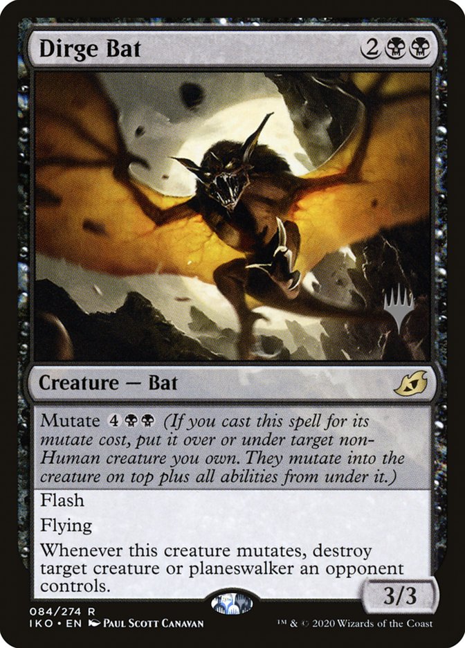 Dirge Bat (Promo Pack) [Ikoria: Lair of Behemoths Promos] | Card Merchant Takapuna