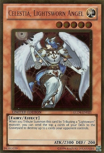 Celestia, Lightsworn Angel [GLD4-EN025] Gold Rare | Card Merchant Takapuna