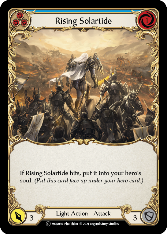 Rising Solartide (Blue) [U-MON080] (Monarch Unlimited)  Unlimited Normal | Card Merchant Takapuna