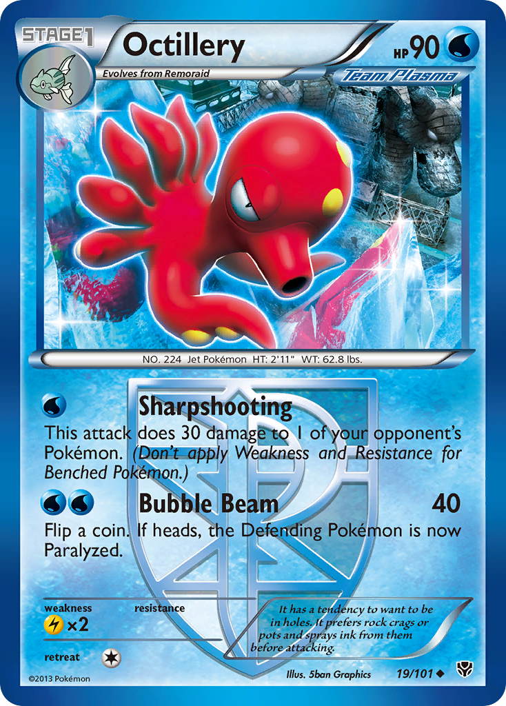 Octillery (19/101) [Black & White: Plasma Blast] | Card Merchant Takapuna