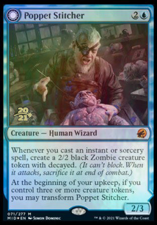 Poppet Stitcher // Poppet Factory [Innistrad: Midnight Hunt Prerelease Promos] | Card Merchant Takapuna