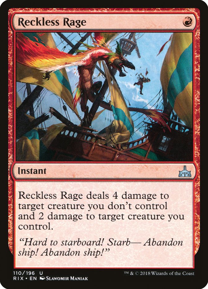 Reckless Rage [Rivals of Ixalan] | Card Merchant Takapuna