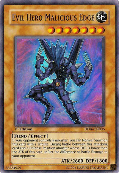 Evil Hero Malicious Edge [DP06-EN006] Super Rare | Card Merchant Takapuna