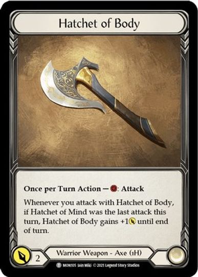 Chane // Hatchet of Body [MON154 // MON105] (Monarch Unlimited)  Unlimited Normal | Card Merchant Takapuna