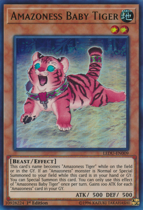 Amazoness Baby Tiger [LEDU-EN009] Ultra Rare | Card Merchant Takapuna