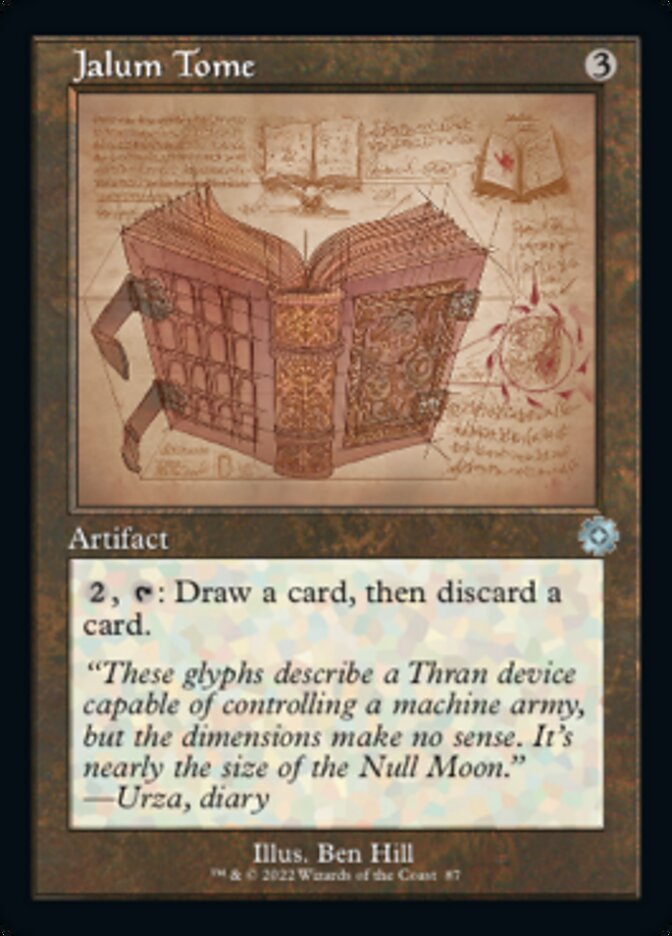 Jalum Tome (Retro Schematic) [The Brothers' War Retro Artifacts] | Card Merchant Takapuna