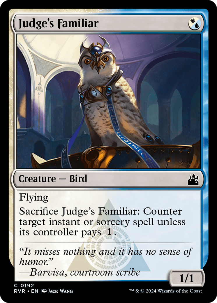 Judge's Familiar [Ravnica Remastered] | Card Merchant Takapuna