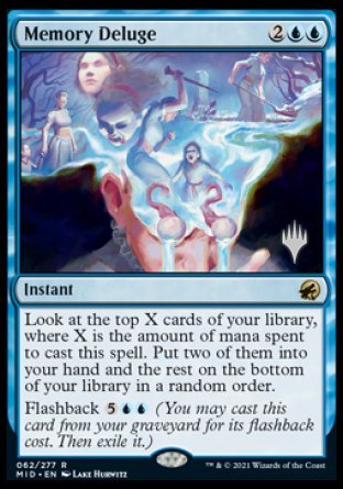 Memory Deluge (Promo Pack) [Innistrad: Midnight Hunt Promos] | Card Merchant Takapuna