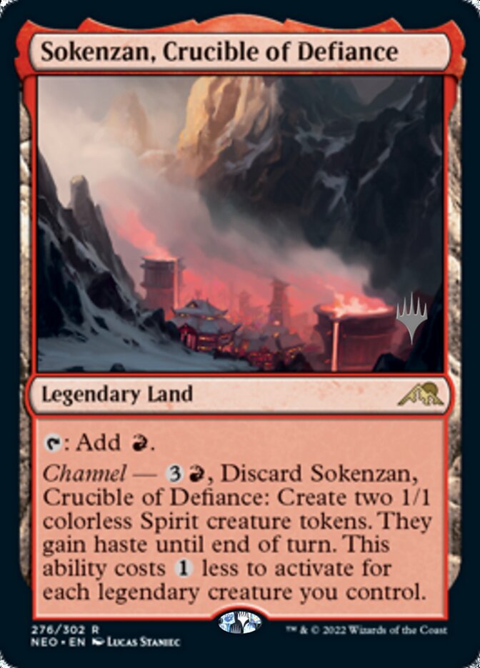 Sokenzan, Crucible of Defiance (Promo Pack) [Kamigawa: Neon Dynasty Promos] | Card Merchant Takapuna