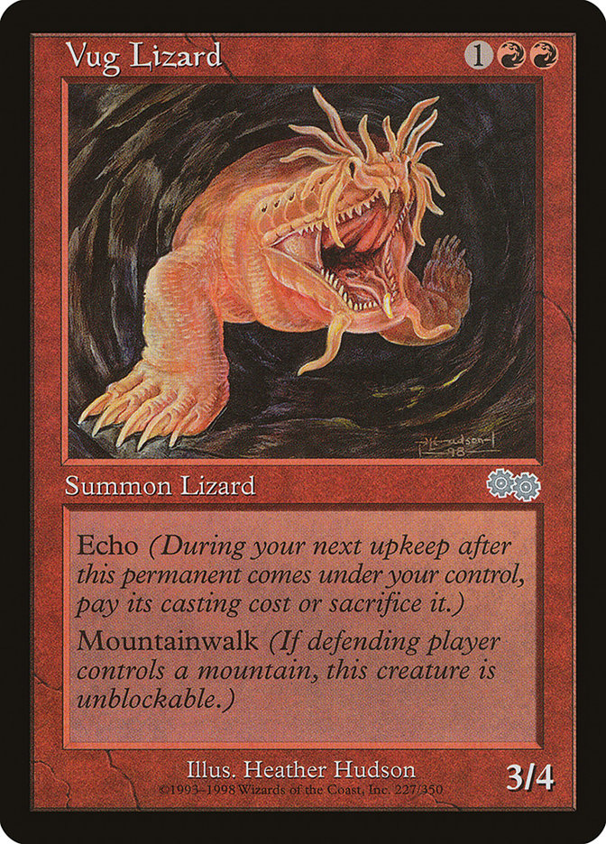 Vug Lizard [Urza's Saga] | Card Merchant Takapuna