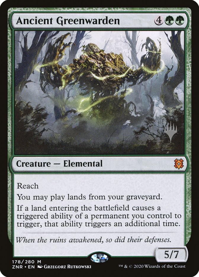 Ancient Greenwarden (Promo Pack) [Zendikar Rising Promos] | Card Merchant Takapuna