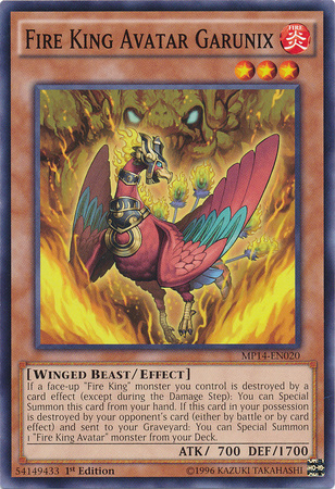 Fire King Avatar Garunix [MP14-EN020] Common | Card Merchant Takapuna