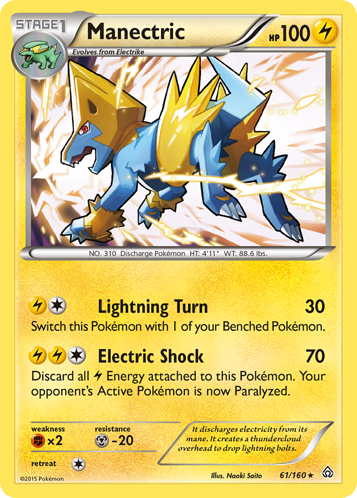 Manectric (61/160) [XY: Primal Clash] | Card Merchant Takapuna