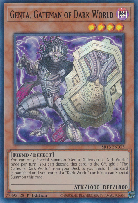 Genta, Gateman of Dark World [SR13-EN002] Super Rare | Card Merchant Takapuna