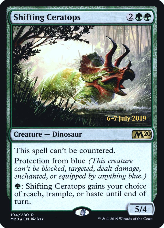 Shifting Ceratops [Core Set 2020 Prerelease Promos] | Card Merchant Takapuna