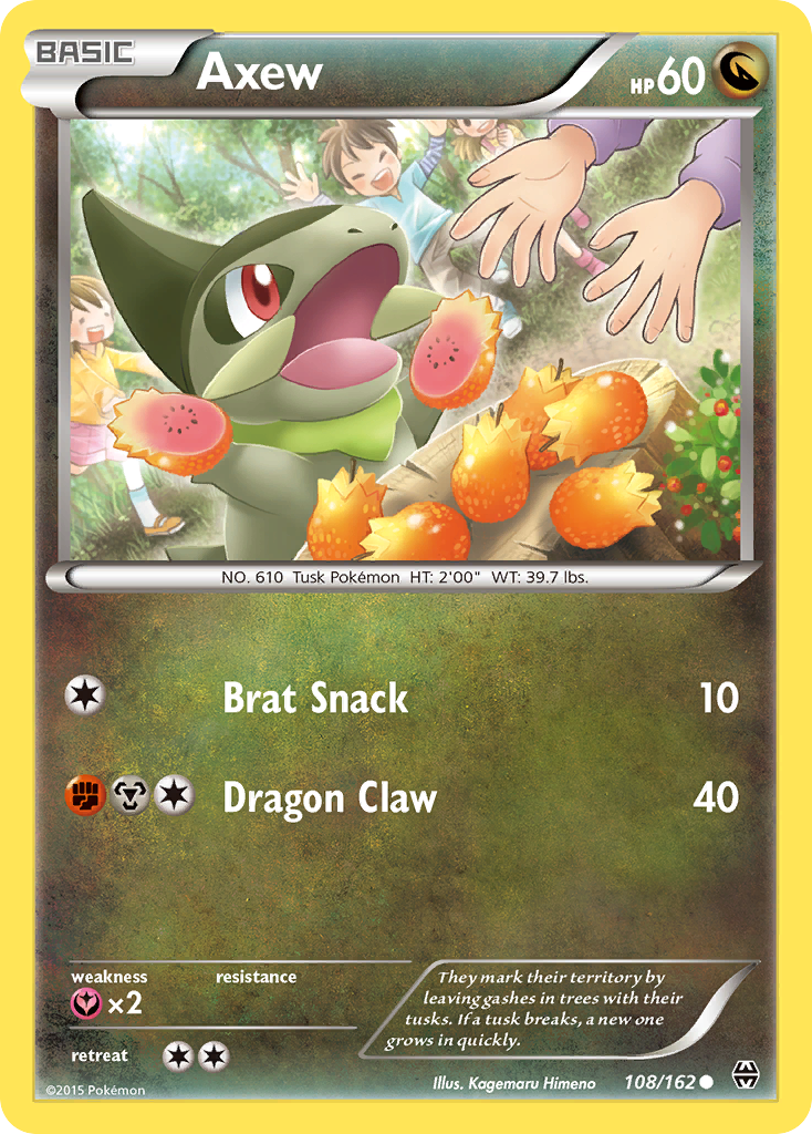 Axew (108/162) [XY: BREAKthrough] | Card Merchant Takapuna