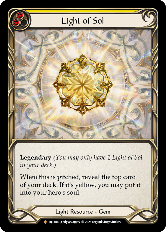 Light of Sol [DTD000] (Dusk Till Dawn)  Cold Foil | Card Merchant Takapuna