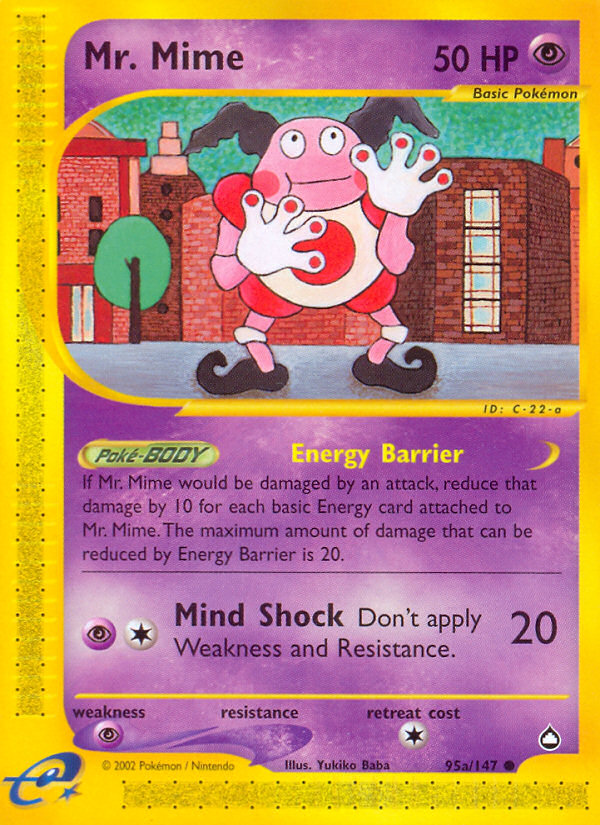 Mr. Mime (95a/147) [Aquapolis] | Card Merchant Takapuna