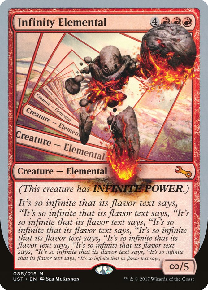 Infinity Elemental [Unstable] | Card Merchant Takapuna