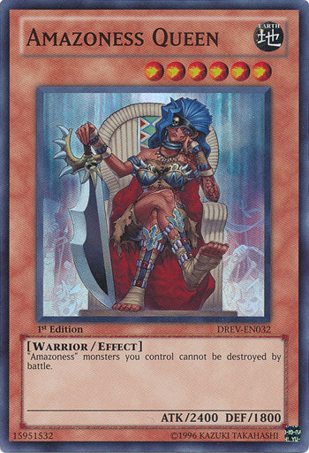 Amazoness Queen [DREV-EN032] Super Rare | Card Merchant Takapuna