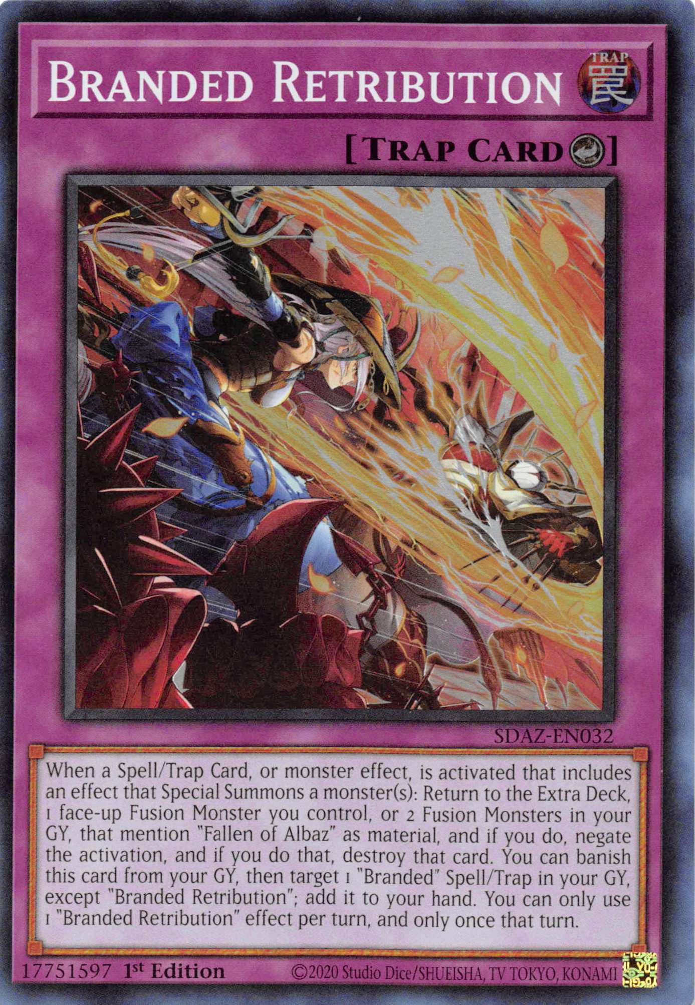 Branded Retribution [SDAZ-EN032] Super Rare | Card Merchant Takapuna