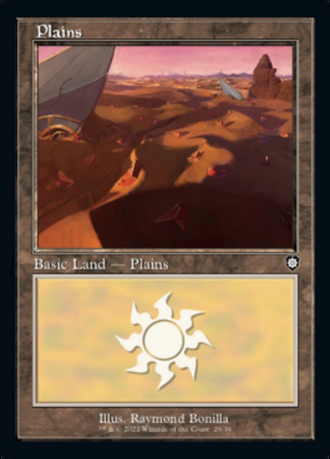 Plains (029) (Retro) [The Brothers' War Commander] | Card Merchant Takapuna