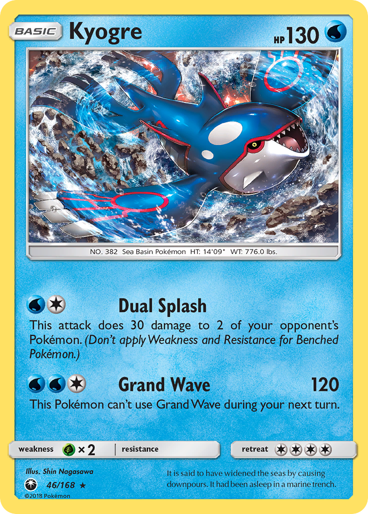 Kyogre (46/168) [Sun & Moon: Celestial Storm] | Card Merchant Takapuna