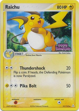 Raichu (51/110) (Stamped) [EX: Holon Phantoms] | Card Merchant Takapuna