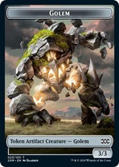 Golem // Elf Warrior Double-Sided Token [Double Masters Tokens] | Card Merchant Takapuna